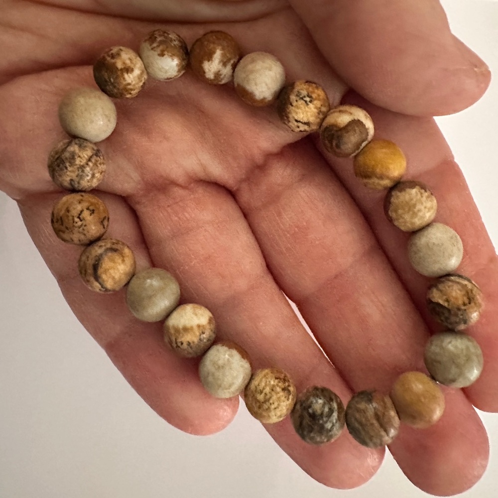 Calm & Grounding Picture Jasper Bracelet - Natural gemstones